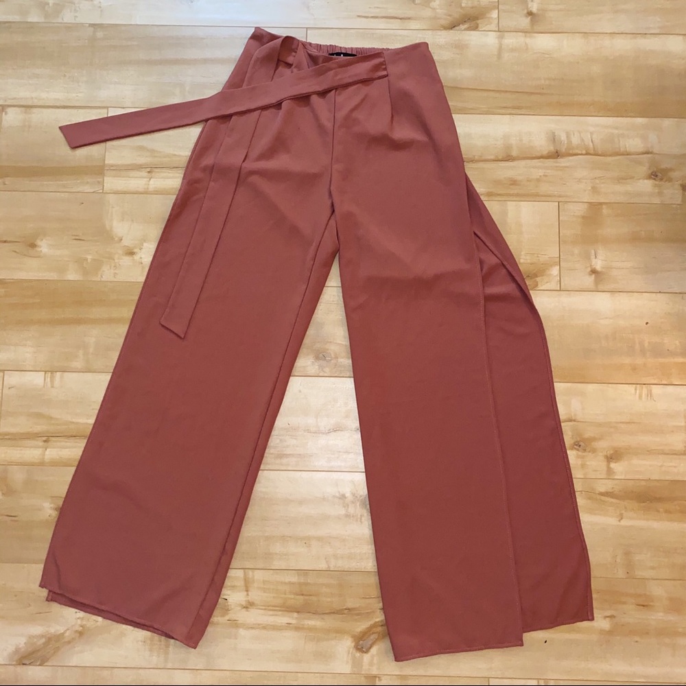 Lulu’s - Going Places Mauve Wide-Leg Pants
